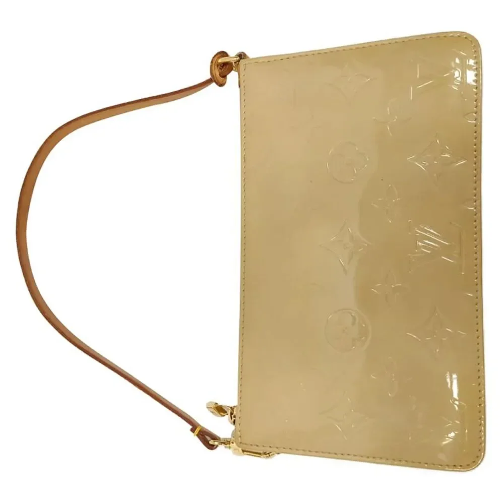Louis Vuitton Lexington Monogram Pochette Bag in Beige Patent Leather - Picture 5 of 12